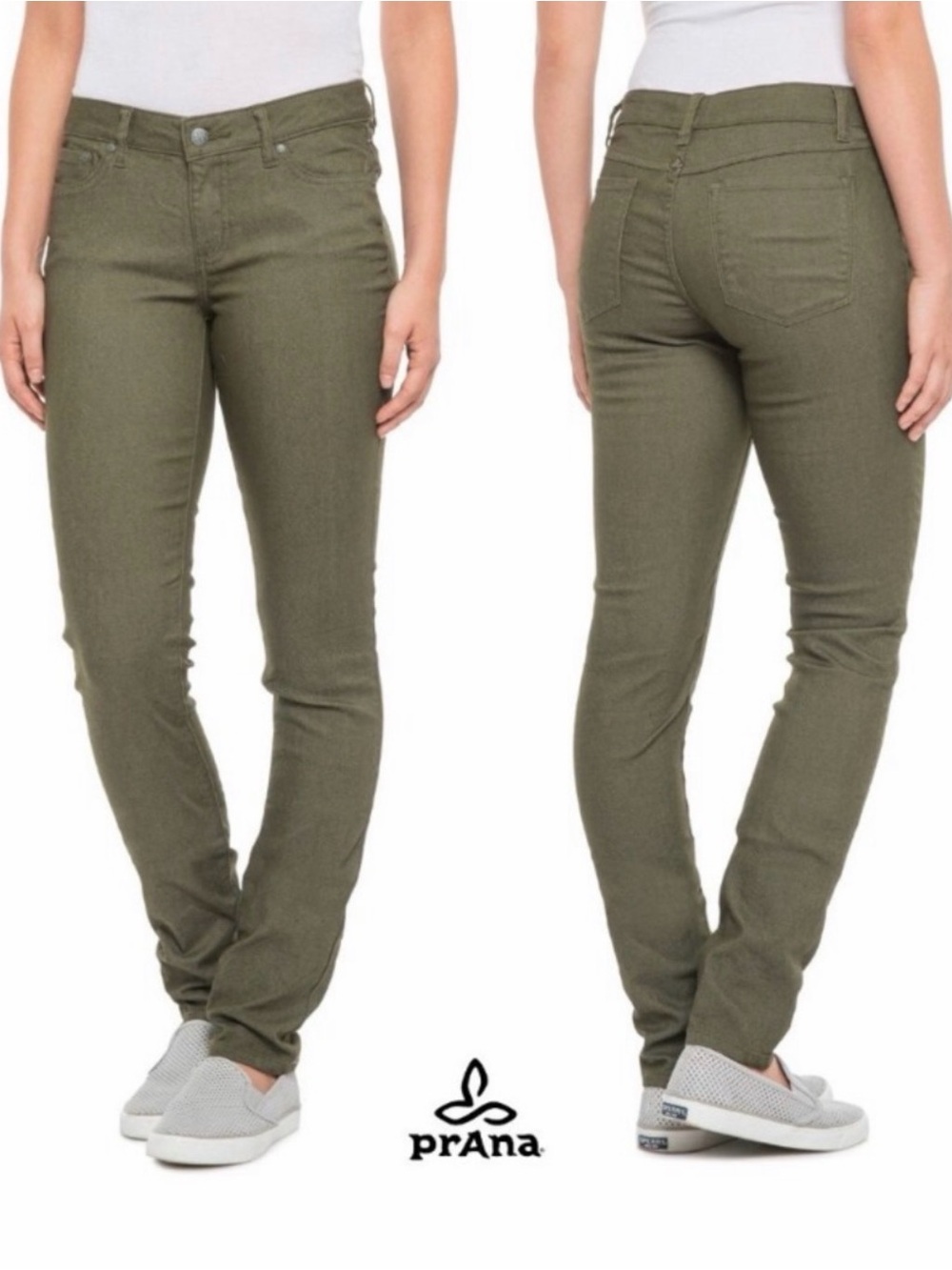 Prana Kayla Organic Cotton Jeans. Size 4. Like New. Cargo Green.